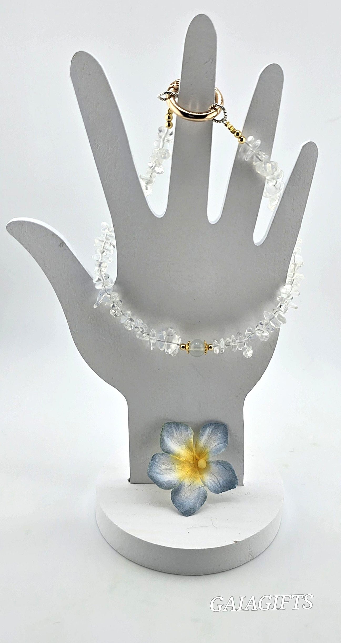 Illuminate Your MOBILE Experience with a Crystal-Embellished WRIST BRACLET- Item E
