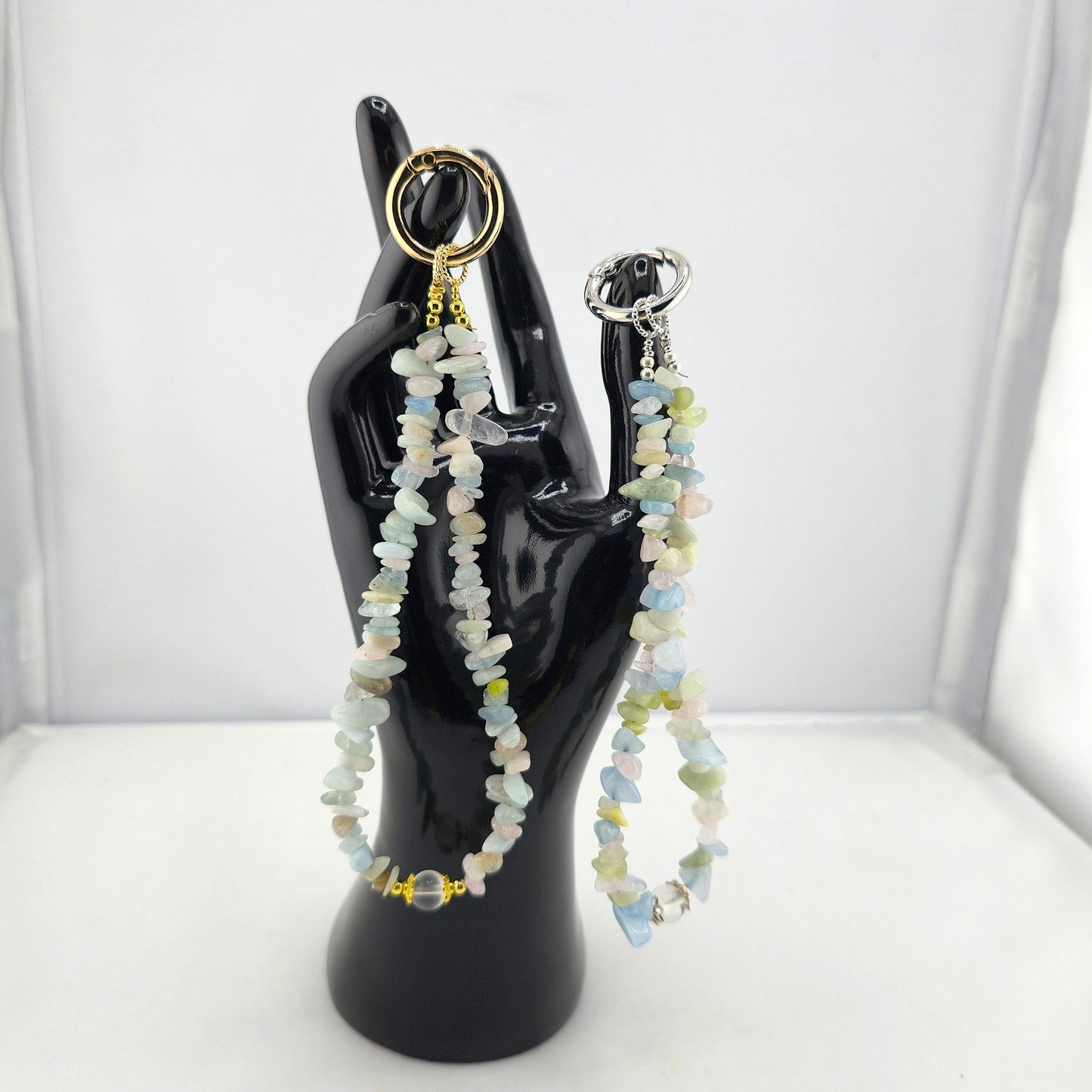 Illuminate Your MOBILE Experience with a Crystal-Embellished WRIST BRACLET- Item E