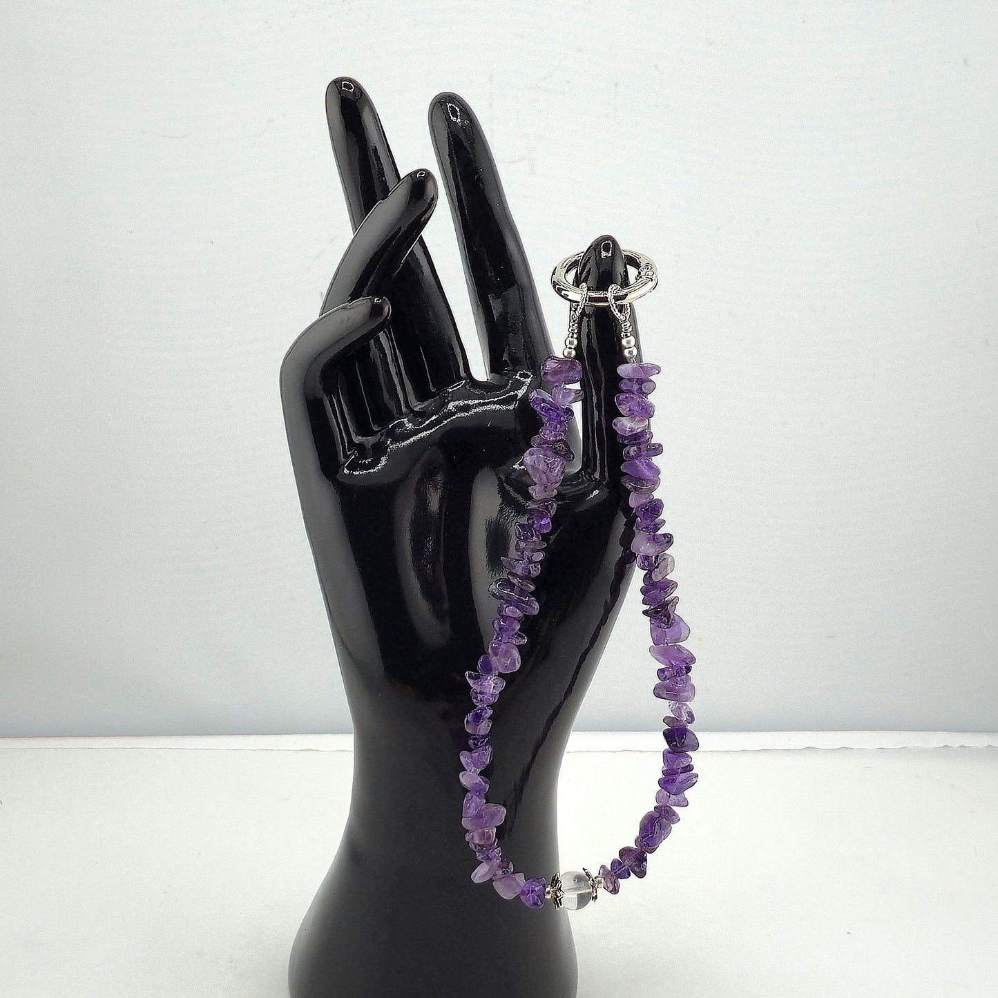 Illuminate Your MOBILE Experience with a Crystal-Embellished WRIST BRACLET- Item E