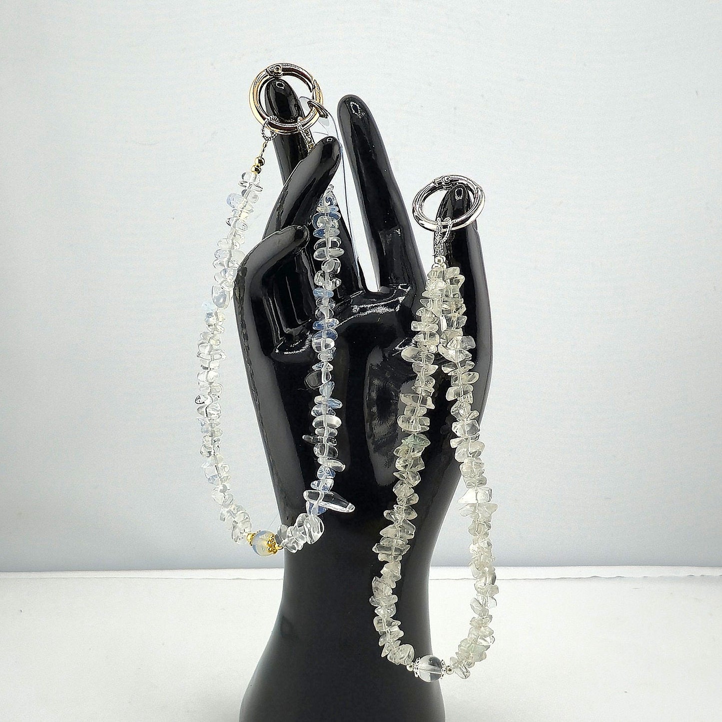 Illuminate Your MOBILE Experience with a Crystal-Embellished WRIST BRACLET- Item E
