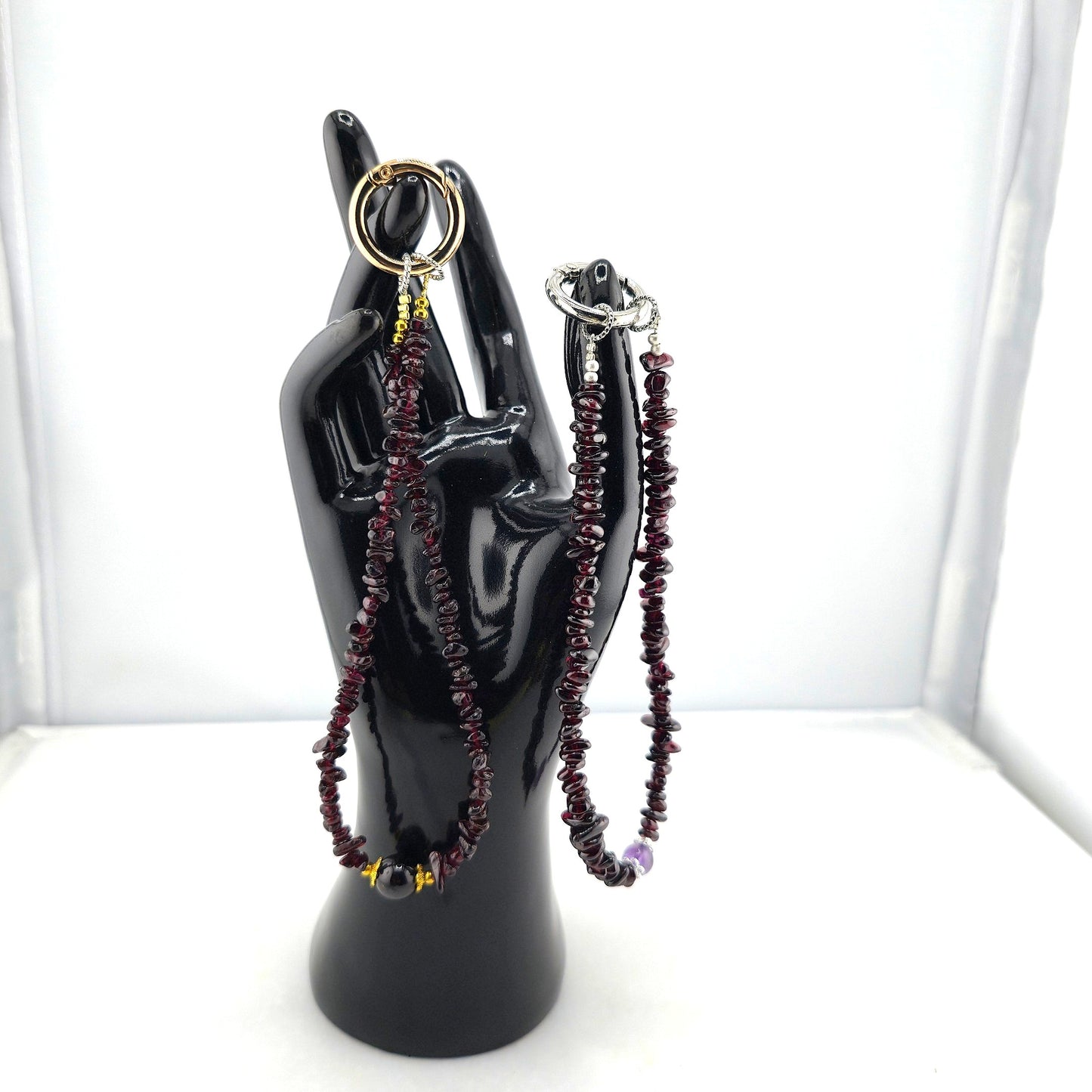 Illuminate Your MOBILE Experience with a Crystal-Embellished WRIST BRACLET- Item E