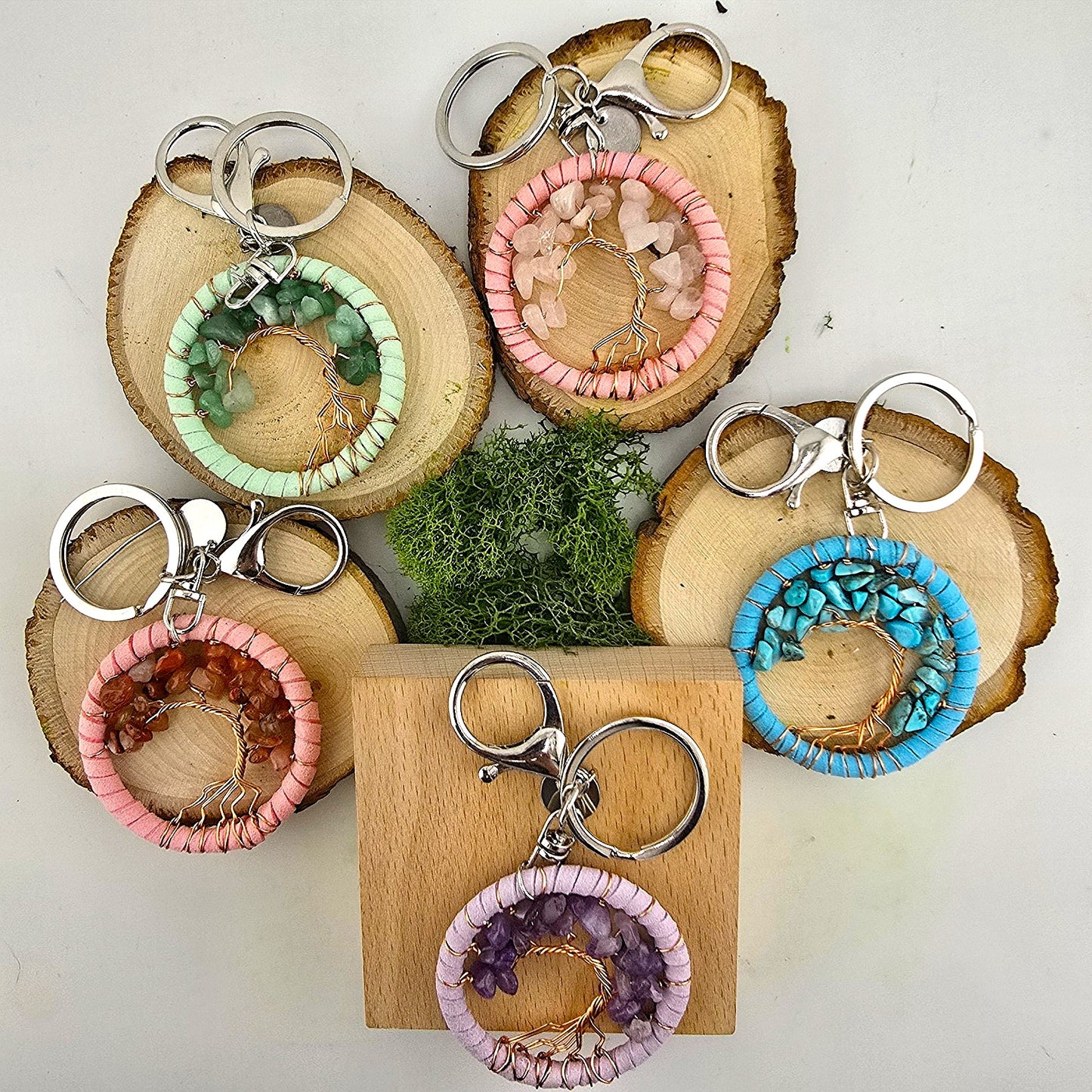 Nirvana Crystal KEY CHAINS- Item F