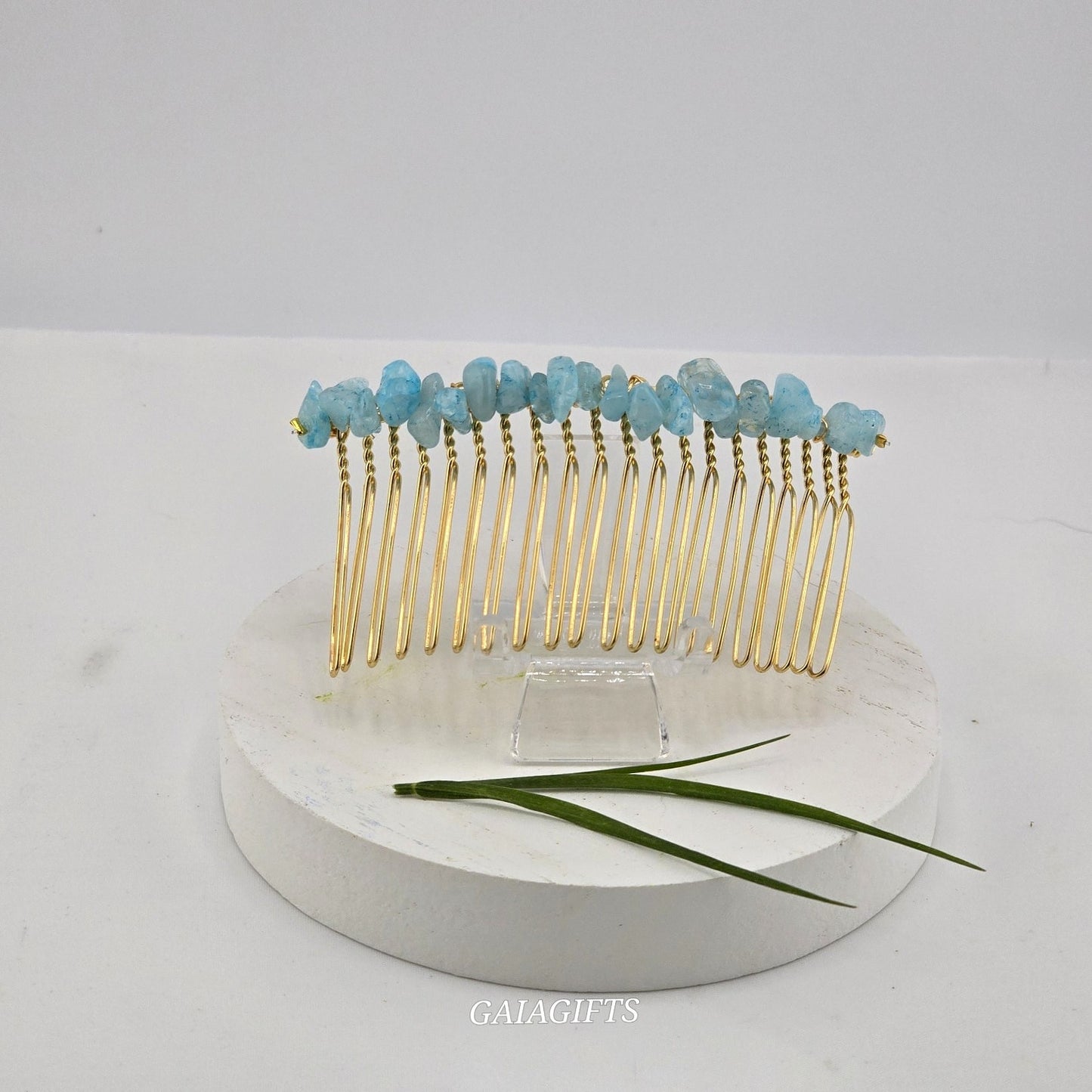Heritage Crystal Chips Hair SIDE COMBS - Item J