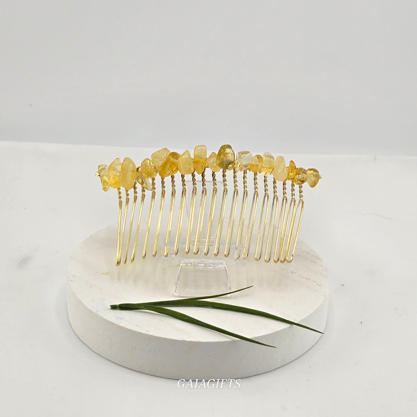 Heritage Crystal Chips Hair SIDE COMBS - Item J