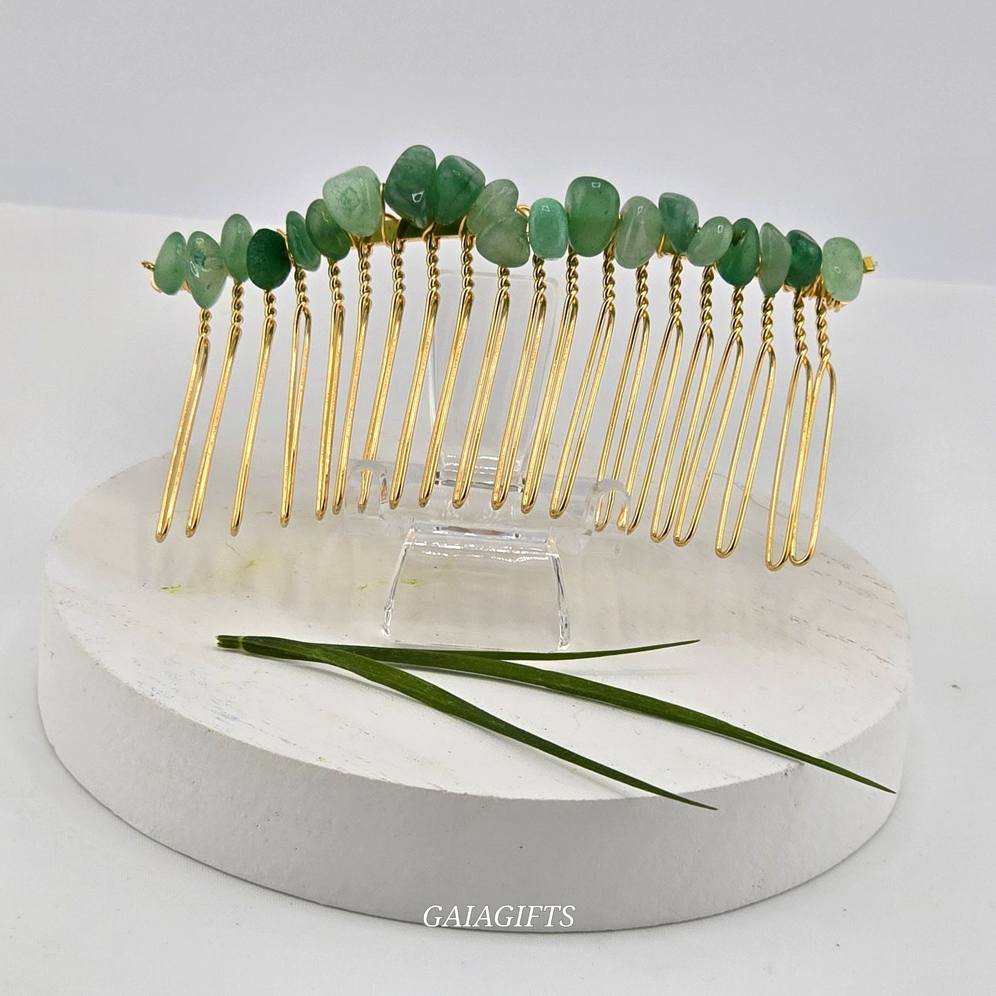 Heritage Crystal Chips Hair SIDE COMBS - Item J