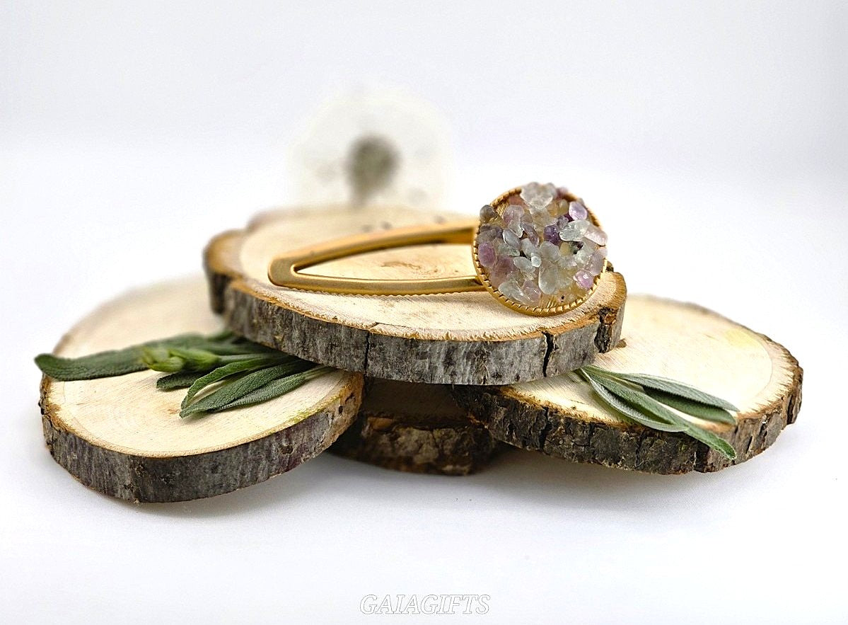 Highlight Your Hair’s Beauty with Crystal Chips Design on TOP|HAIR CLIPS - Item K