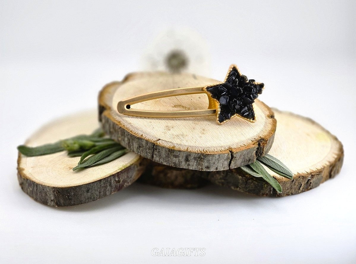 Highlight Your Hair’s Beauty with Crystal Chips Design on TOP|HAIR CLIPS - Item K