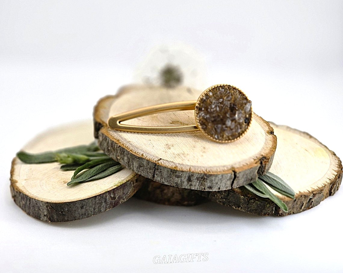 Highlight Your Hair’s Beauty with Crystal Chips Design on TOP|HAIR CLIPS - Item K