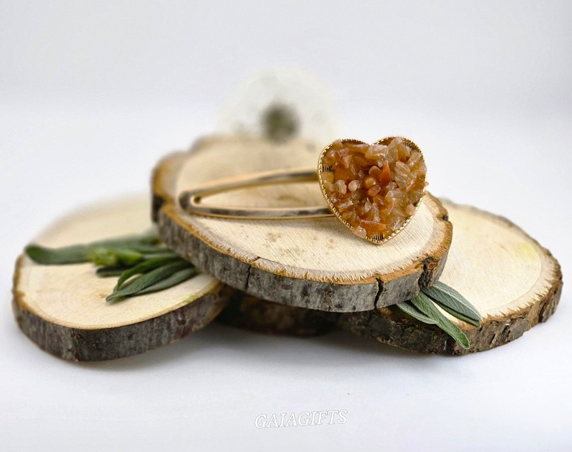 Highlight Your Hair’s Beauty with Crystal Chips Design on TOP|HAIR CLIPS - Item K