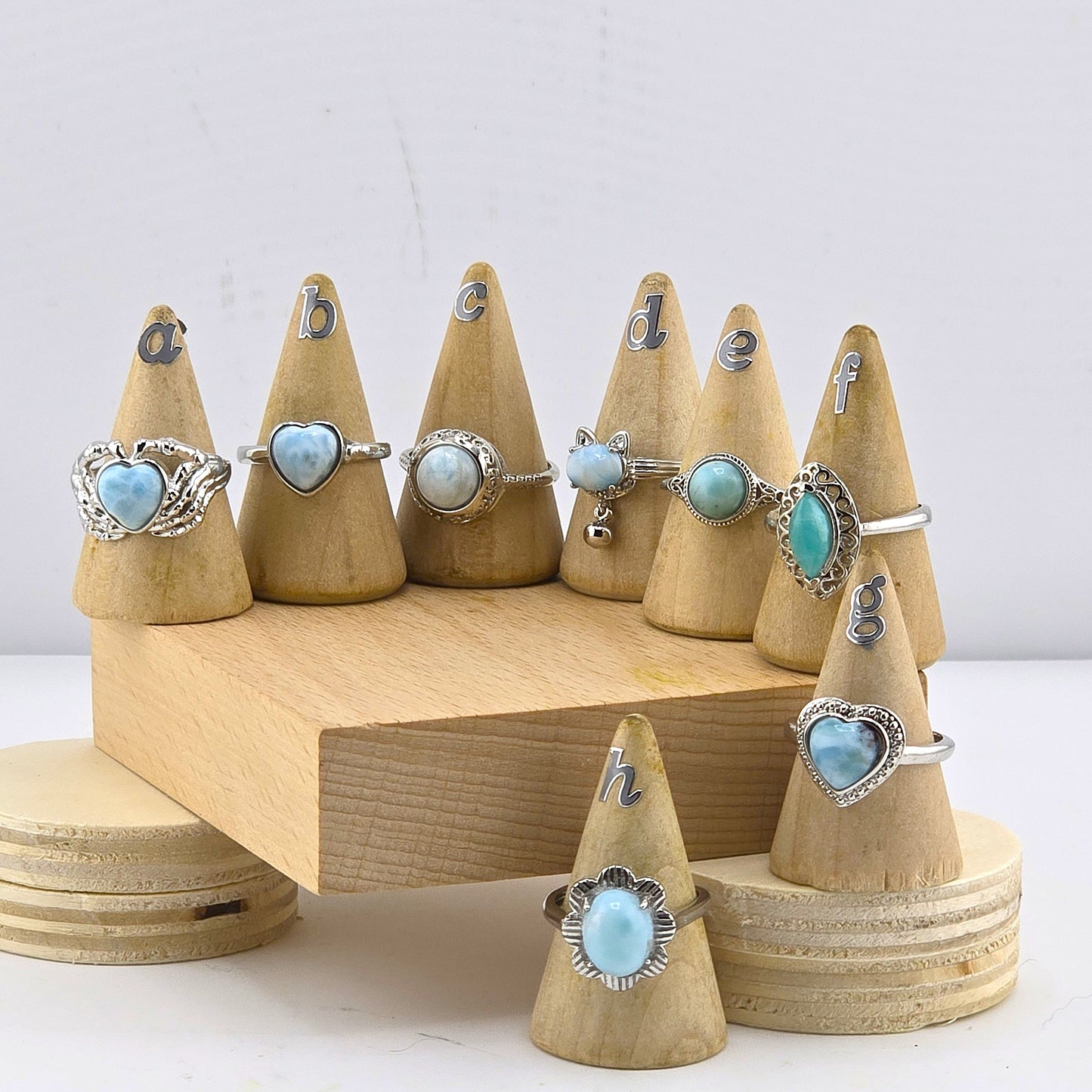 Effervescent (Part 2) - Embedded Sterling Sliver 925 METAL RINGS with Crystal Stones – Item P