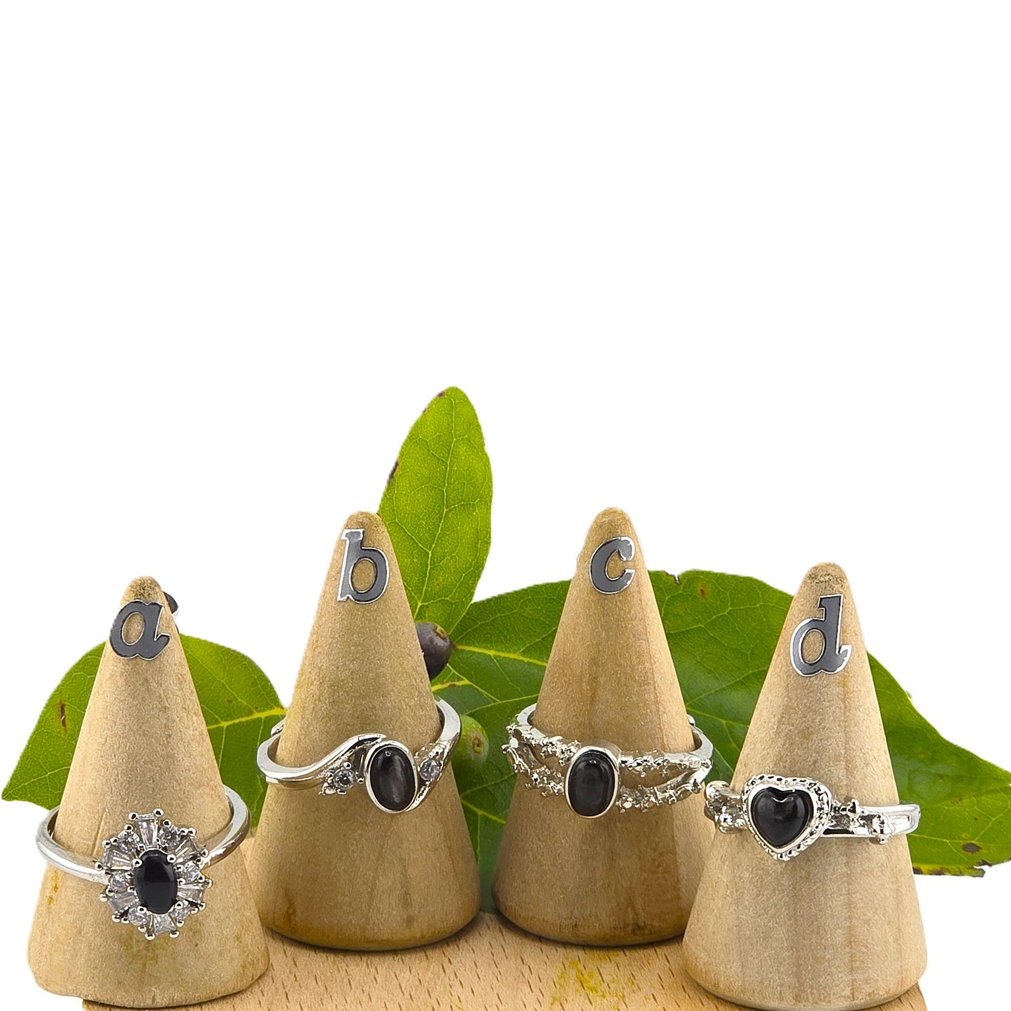 Effervescent (Part 2) - Embedded Sterling Sliver 925 METAL RINGS with Crystal Stones – Item P