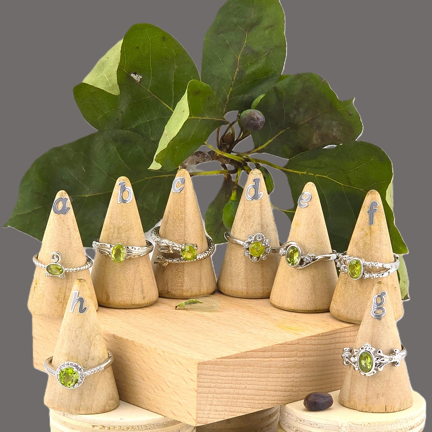 Effervescent (Part 2) - Embedded Sterling Sliver 925 METAL RINGS with Crystal Stones – Item P