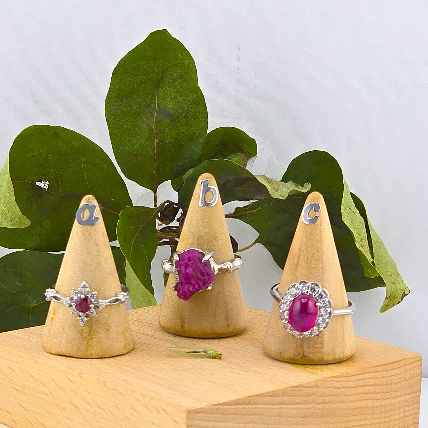Effervescent (Part 3) - Embedded Sterling Sliver 925 METAL RINGS with Crystal Stones – Item P