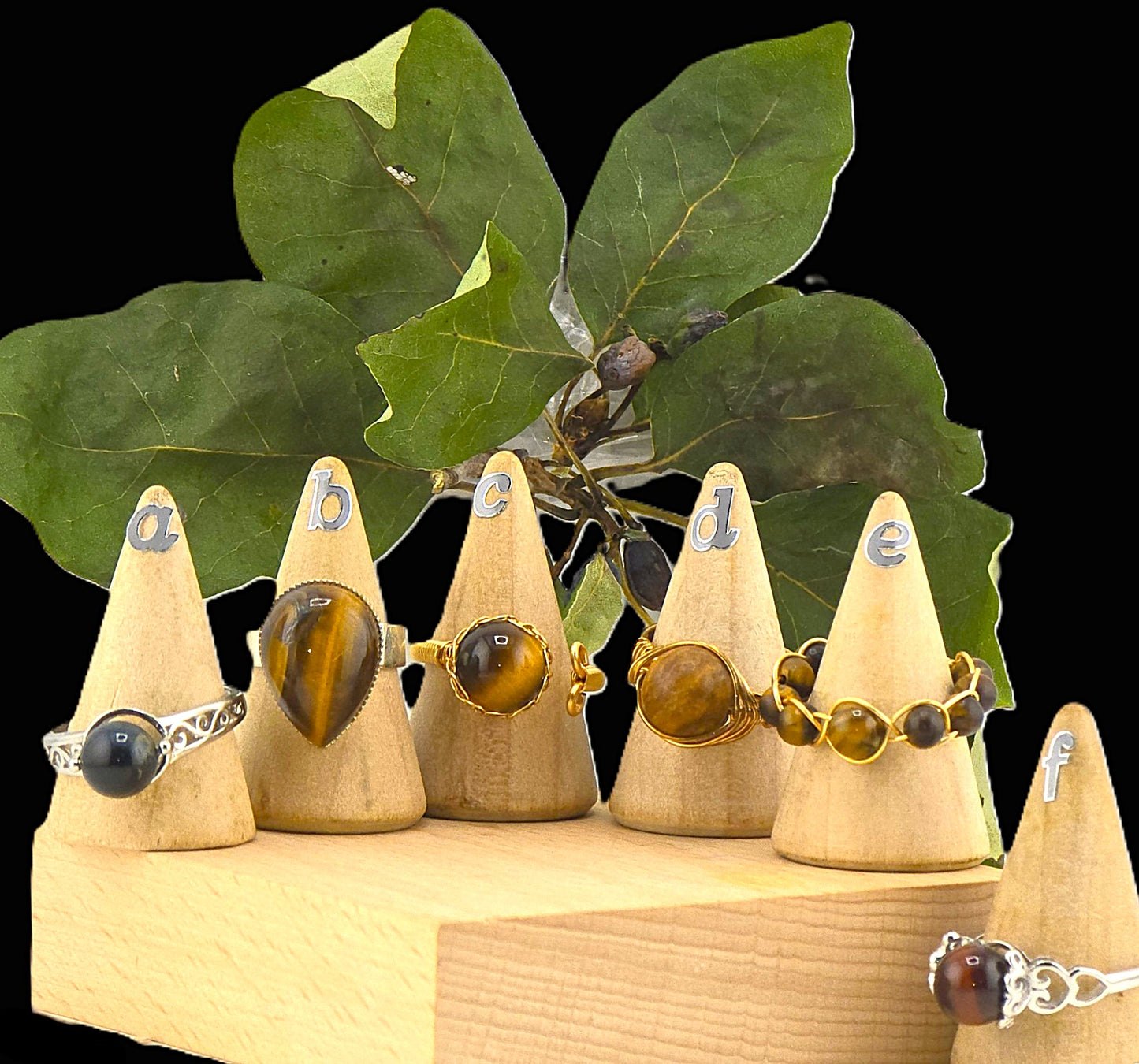Effervescent (Part 3) - Embedded Sterling Sliver 925 METAL RINGS with Crystal Stones – Item P
