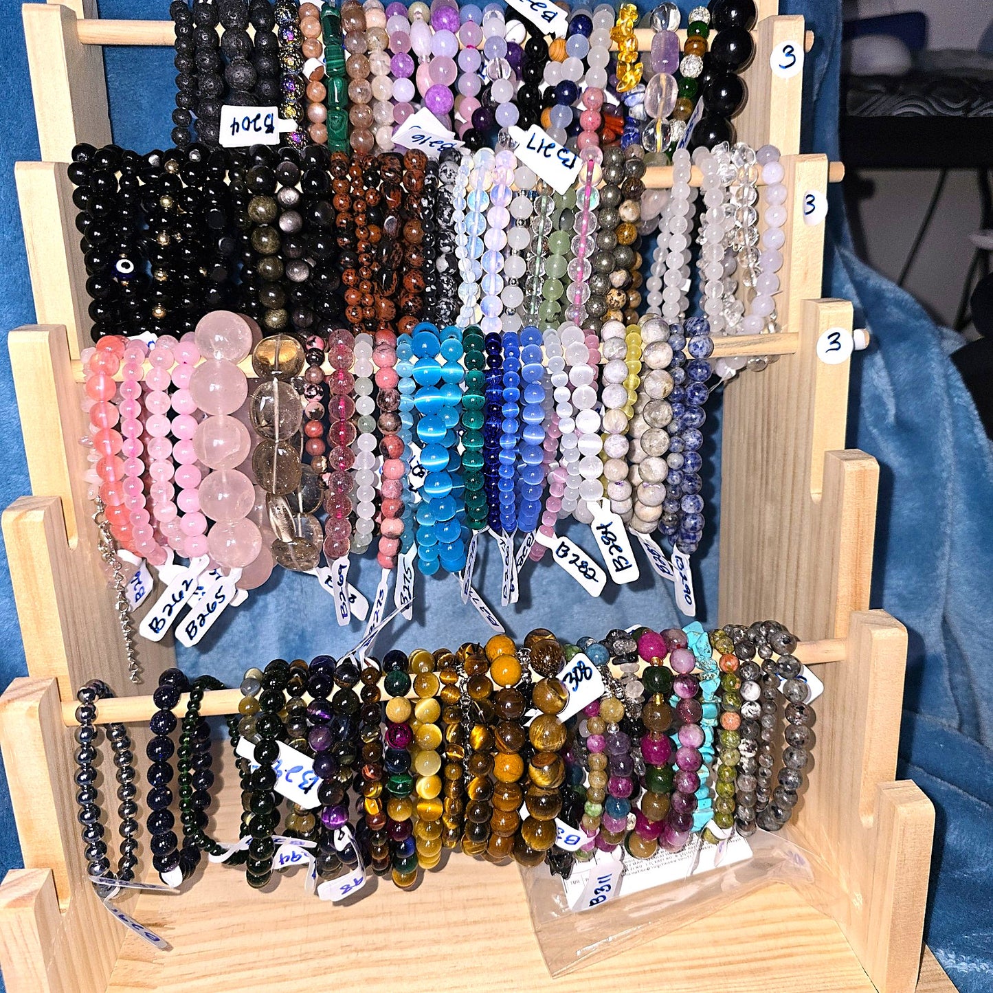 (Part 4) Balance your energy while wearing BEADED BRACLETS – With & Without Charm – Item B (Sandstone - Yooperlite)