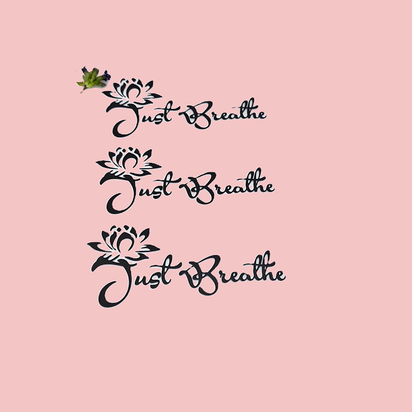 Aura Flow – Just Breathe Clear STICKERS - Item AL (1)