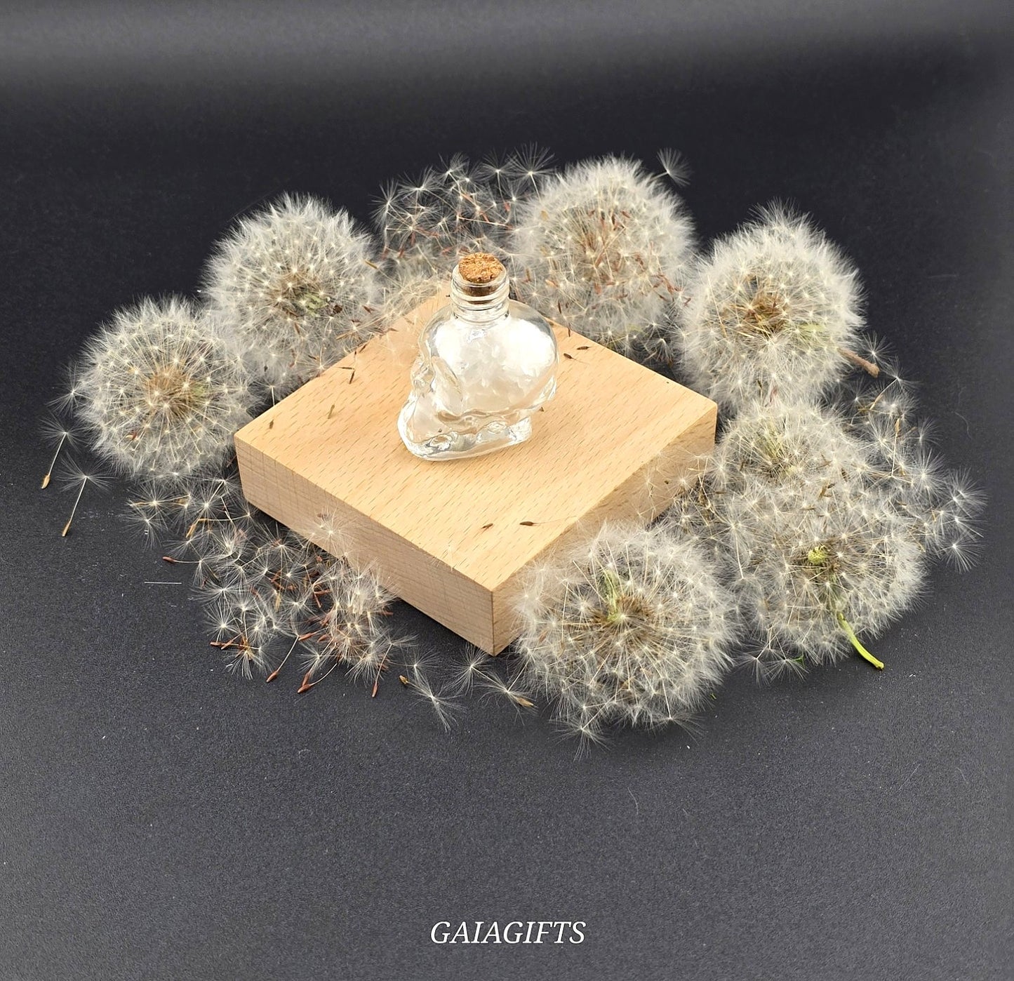 Mesmerizing SKULLS Crystal-Infused WISH BOTTLES| Gemstone Chips - Item X (1-7)