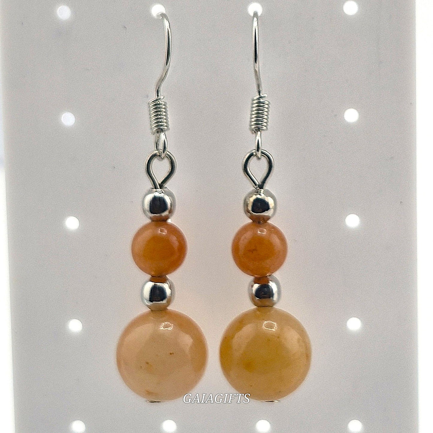Unique – Fancy 925 Silver & Yellow METAL EARRINGS with Crystals - Item U Part 2