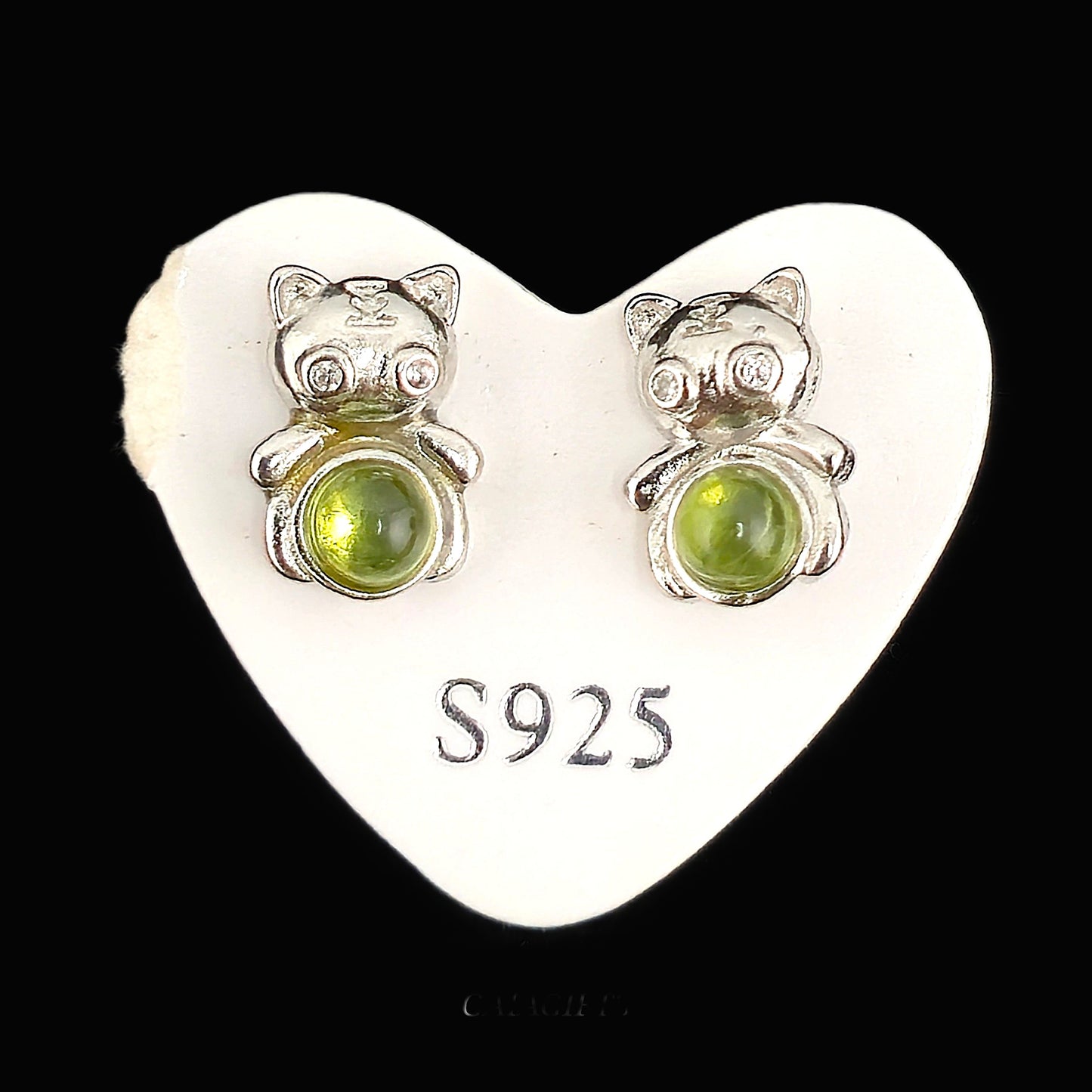 Unique – Fancy 925 Silver & Yellow METAL EARRINGS with Crystals - Item U Part 2