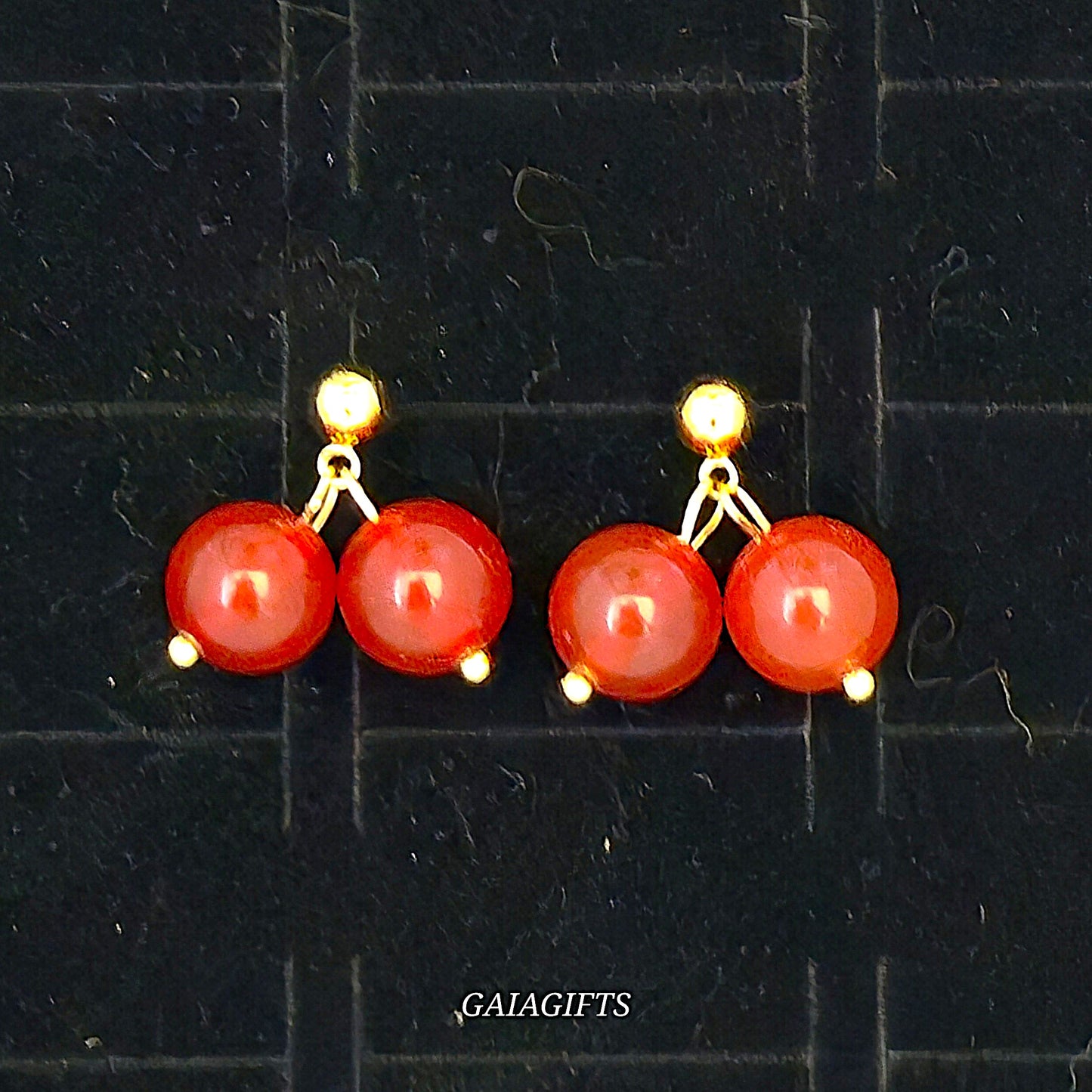 Unique – Fancy 925 Silver & Yellow METAL EARRINGS with Crystals - Item U Part 2