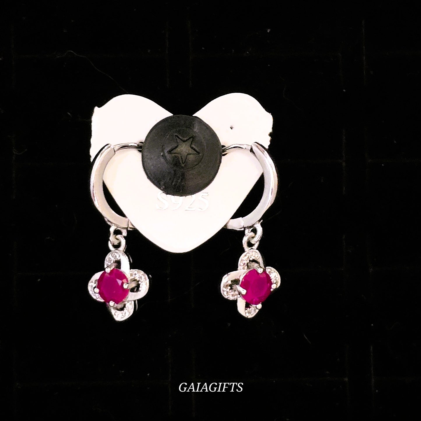 Unique – Fancy 925 Silver & Yellow METAL EARRINGS with Crystals - Item U Part 2