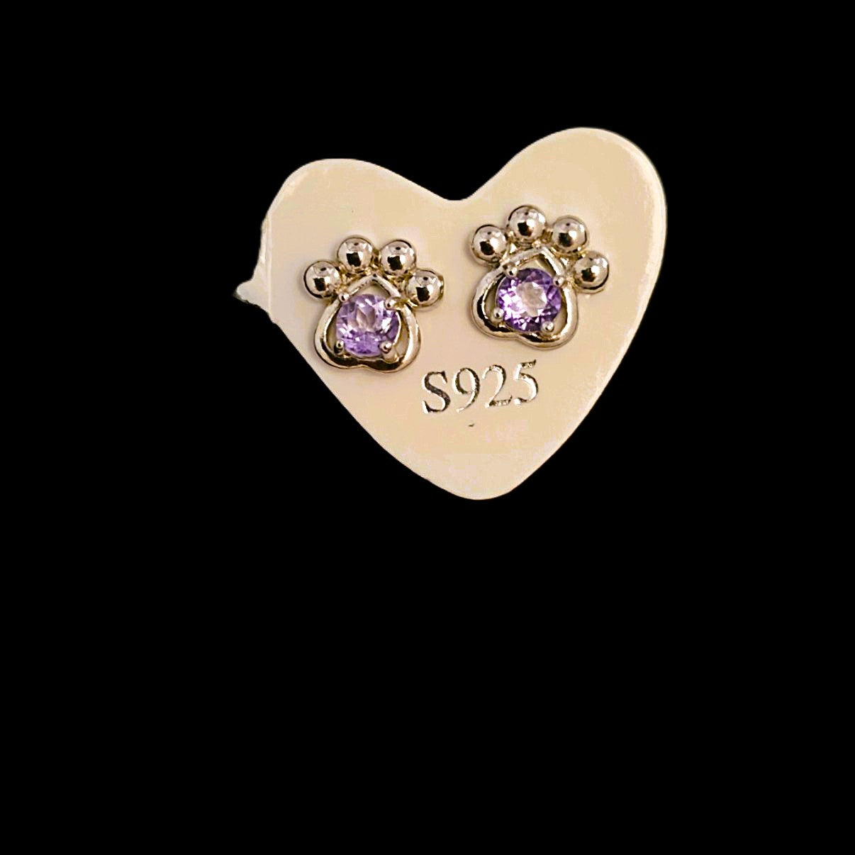 Unique – Fancy 925 Silver & Yellow METAL EARRINGS with Crystals - Item U Part 2