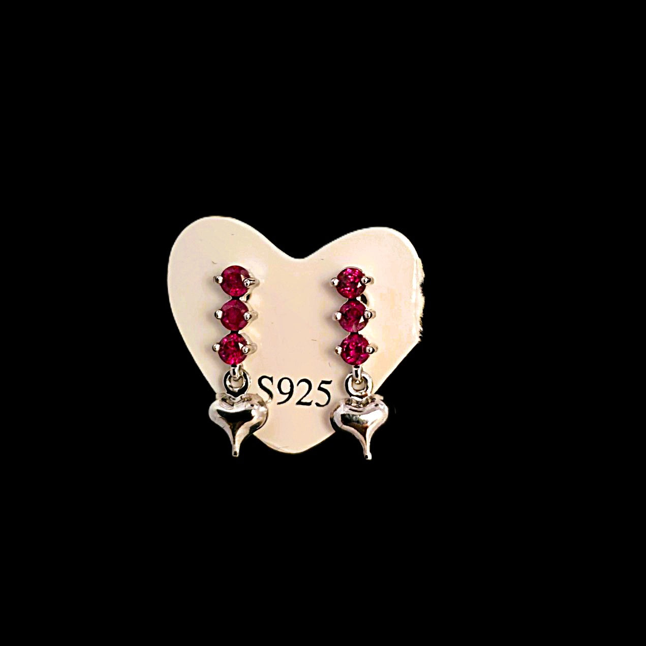 Unique – Fancy 925 Silver & Yellow METAL EARRINGS with Crystals - Item U Part 2