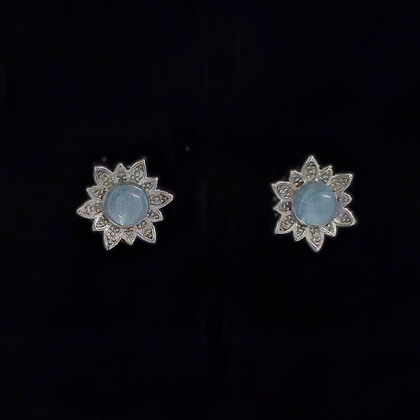 Unique – Fancy 925 Silver & Yellow METAL EARRINGS with Crystals Item U Part 1