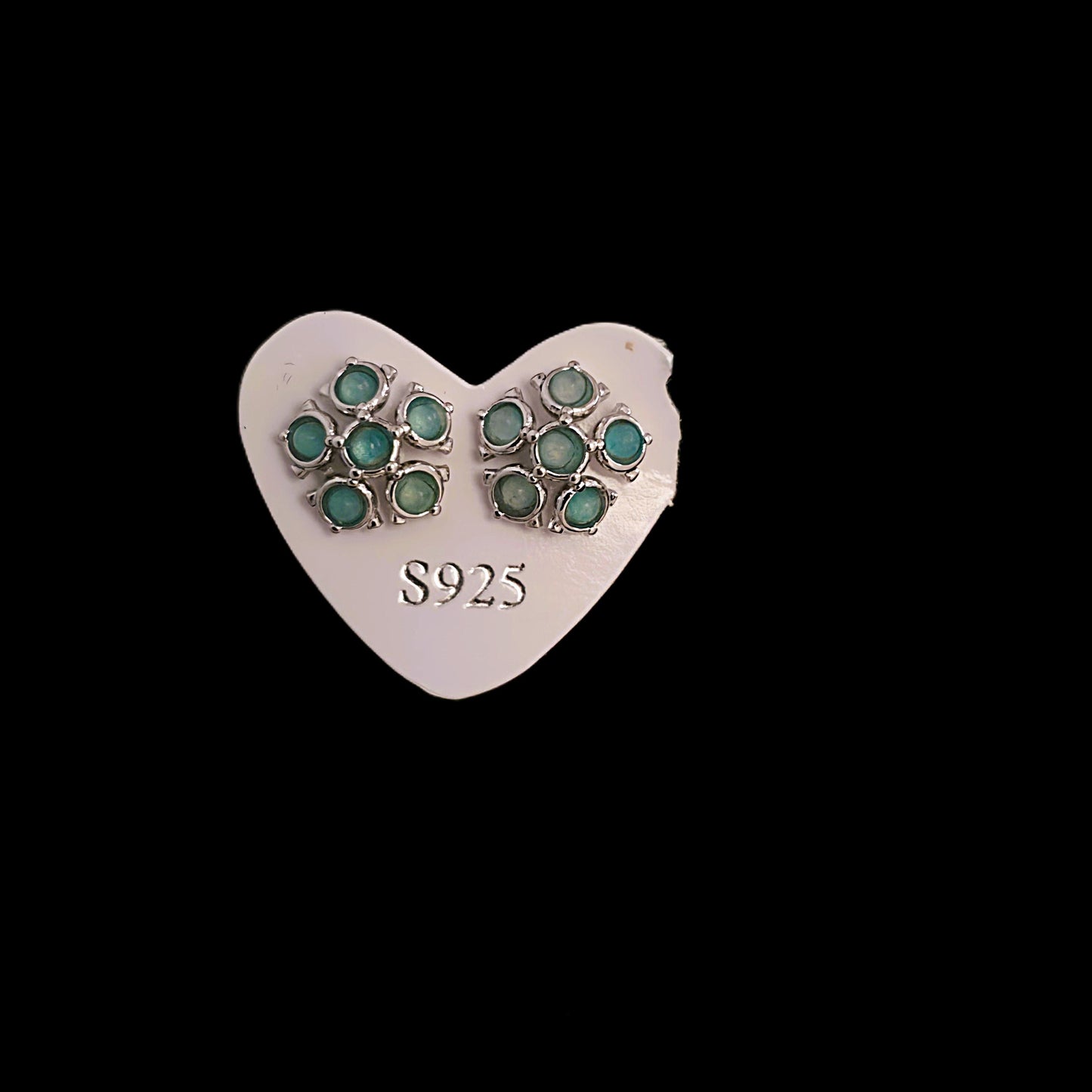 Unique – Fancy 925 Silver & Yellow METAL EARRINGS with Crystals - Item U Part 2