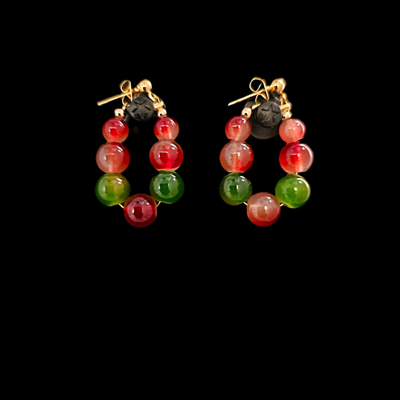 Unique – Fancy 925 Silver & Yellow METAL EARRINGS with Crystals - Item U Part 2