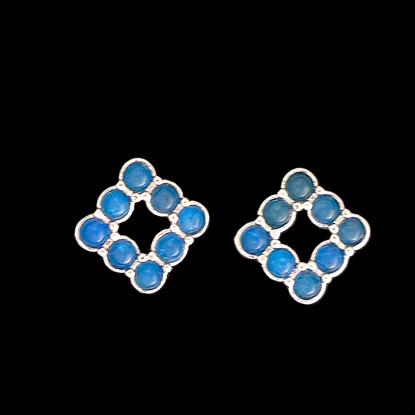 Unique – Fancy 925 Silver & Yellow METAL EARRINGS with Crystals Item U Part 1