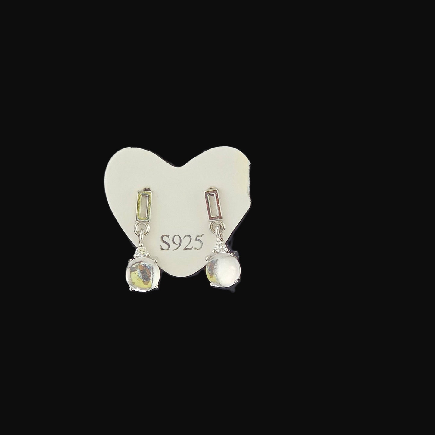 Unique – Fancy 925 Silver & Yellow METAL EARRINGS with Crystals Item U Part 1