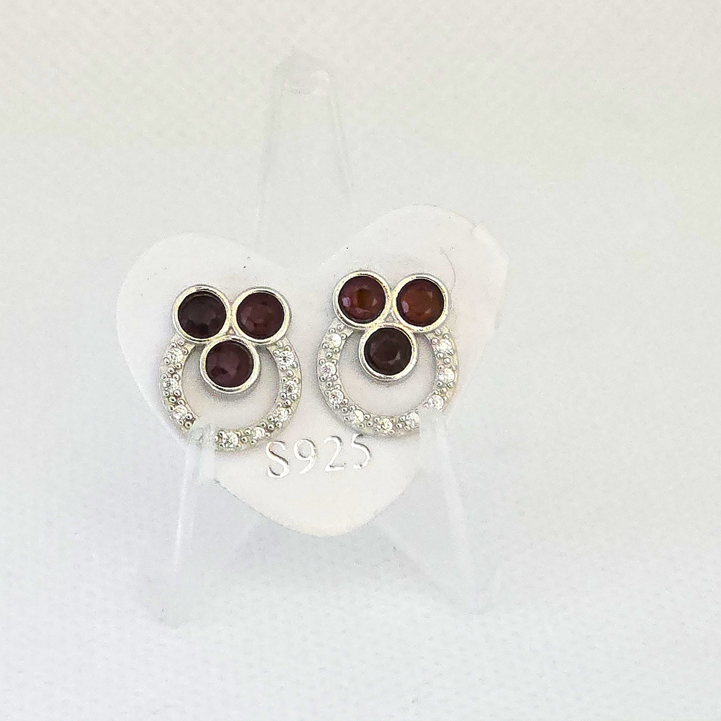 Unique – Fancy 925 Silver & Yellow METAL EARRINGS with Crystals Item U Part 1