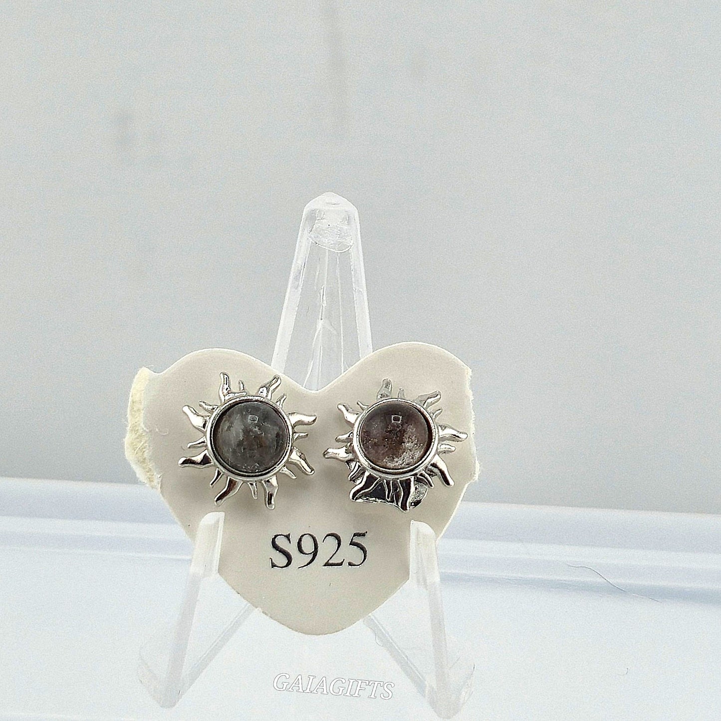 Unique – Fancy 925 Silver & Yellow METAL EARRINGS with Crystals Item U Part 1