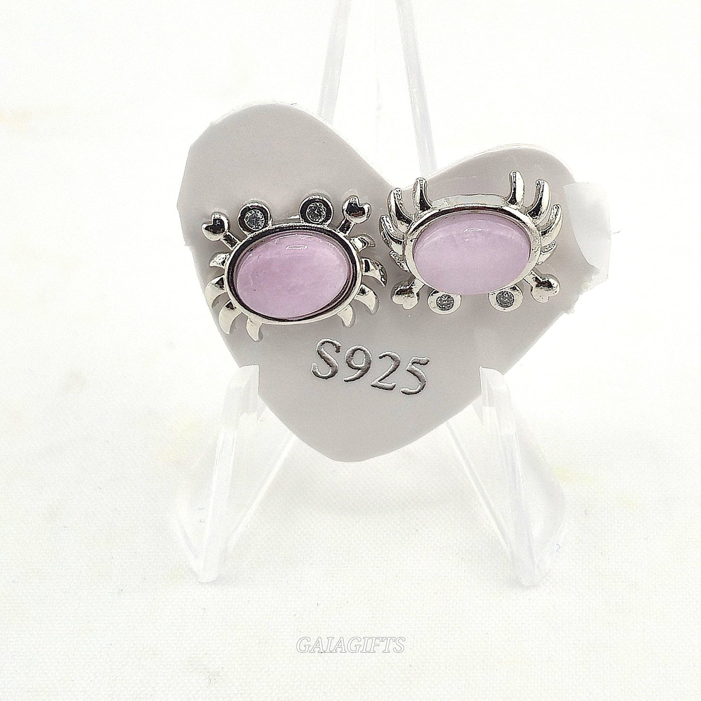 Unique – Fancy 925 Silver & Yellow METAL EARRINGS with Crystals Item U Part 1