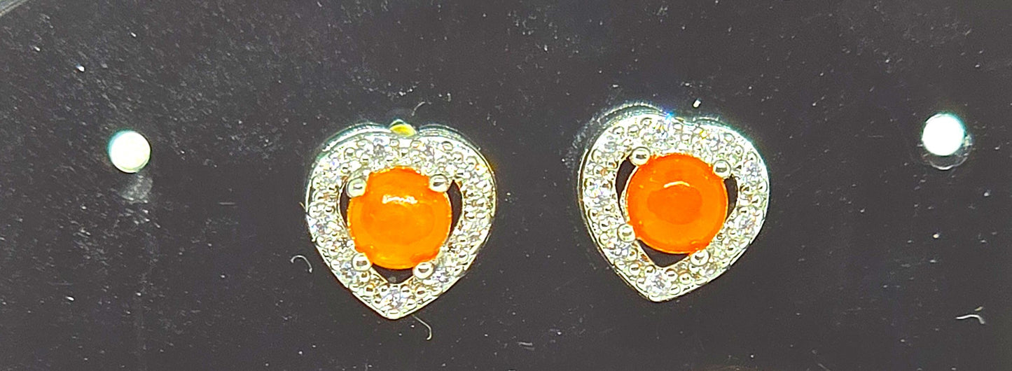 Unique – Fancy 925 Silver & Yellow METAL EARRINGS with Crystals - Item U Part 2