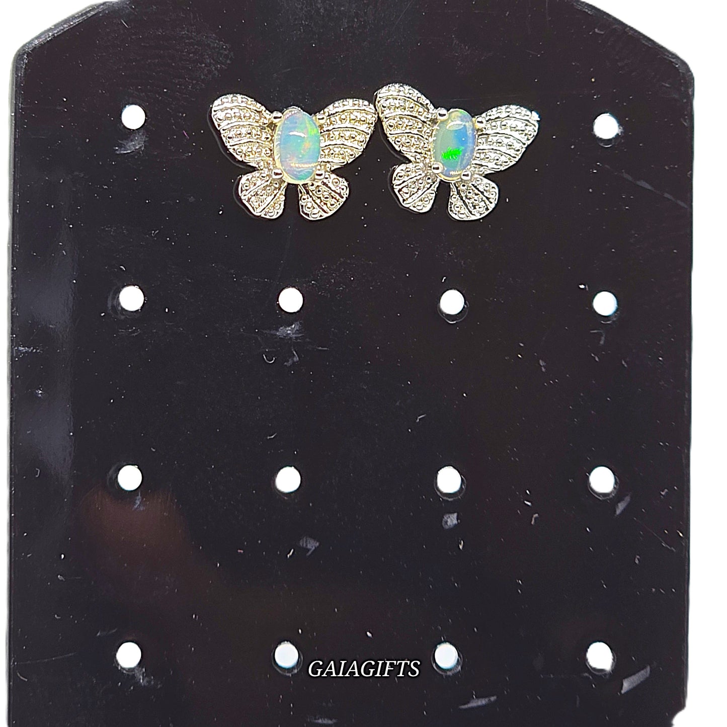 Unique – Fancy 925 Silver & Yellow METAL EARRINGS with Crystals - Item U Part 2