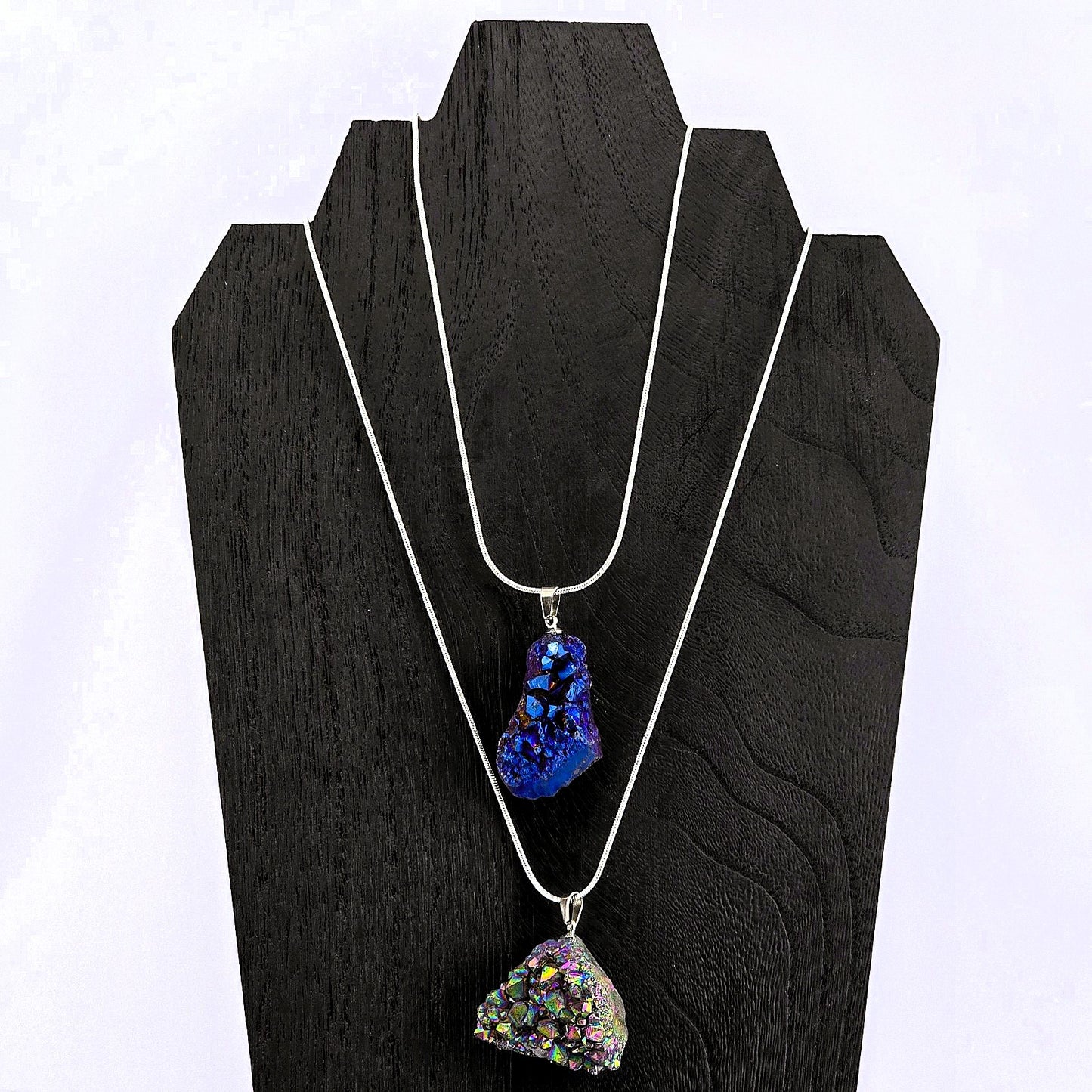 Glimmering PART 3 - Crystal NECKLACE & PENDANT (Silver / Yellow Metal) – Item AZ