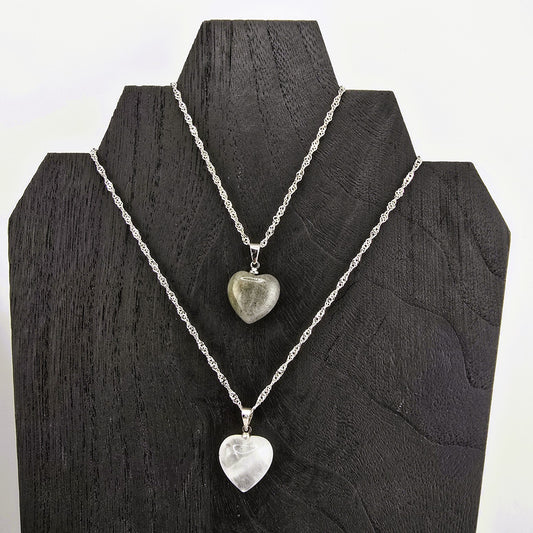 Glimmering PART 1 - Crystal NECKLACE & PENDANT (Silver / Yellow Metal) – Item AZ