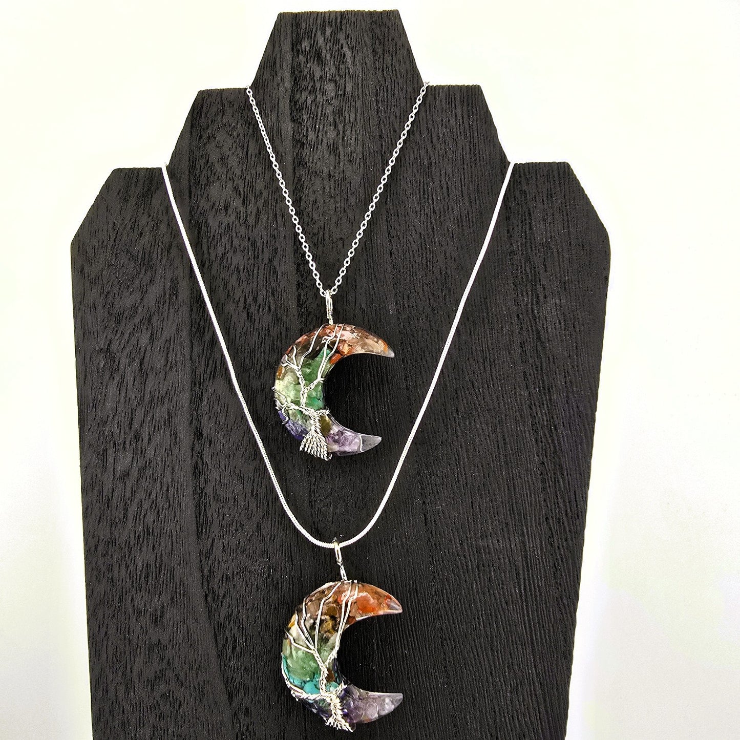 Glimmering PART 1 - Crystal NECKLACE & PENDANT (Silver / Yellow Metal) – Item AZ
