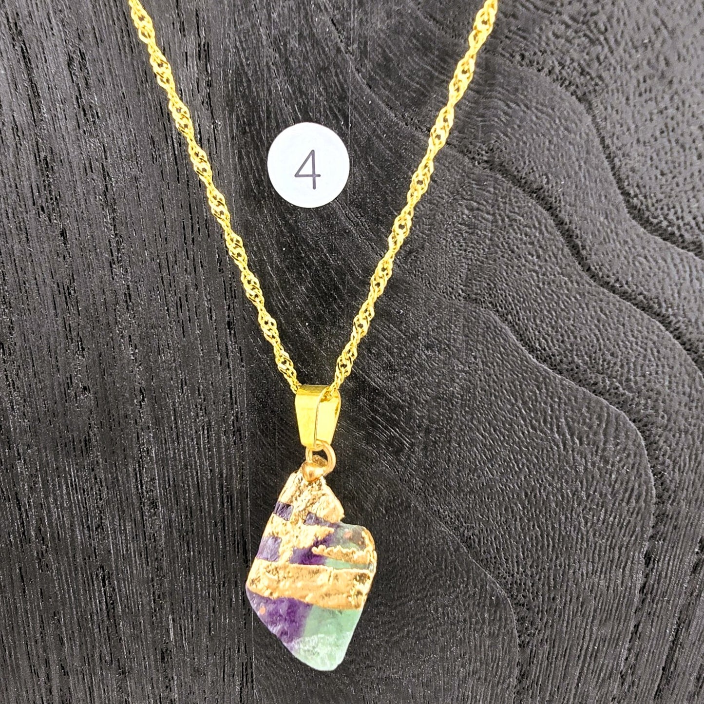 Glimmering PART 3 - Crystal NECKLACE & PENDANT (Silver / Yellow Metal) – Item AZ
