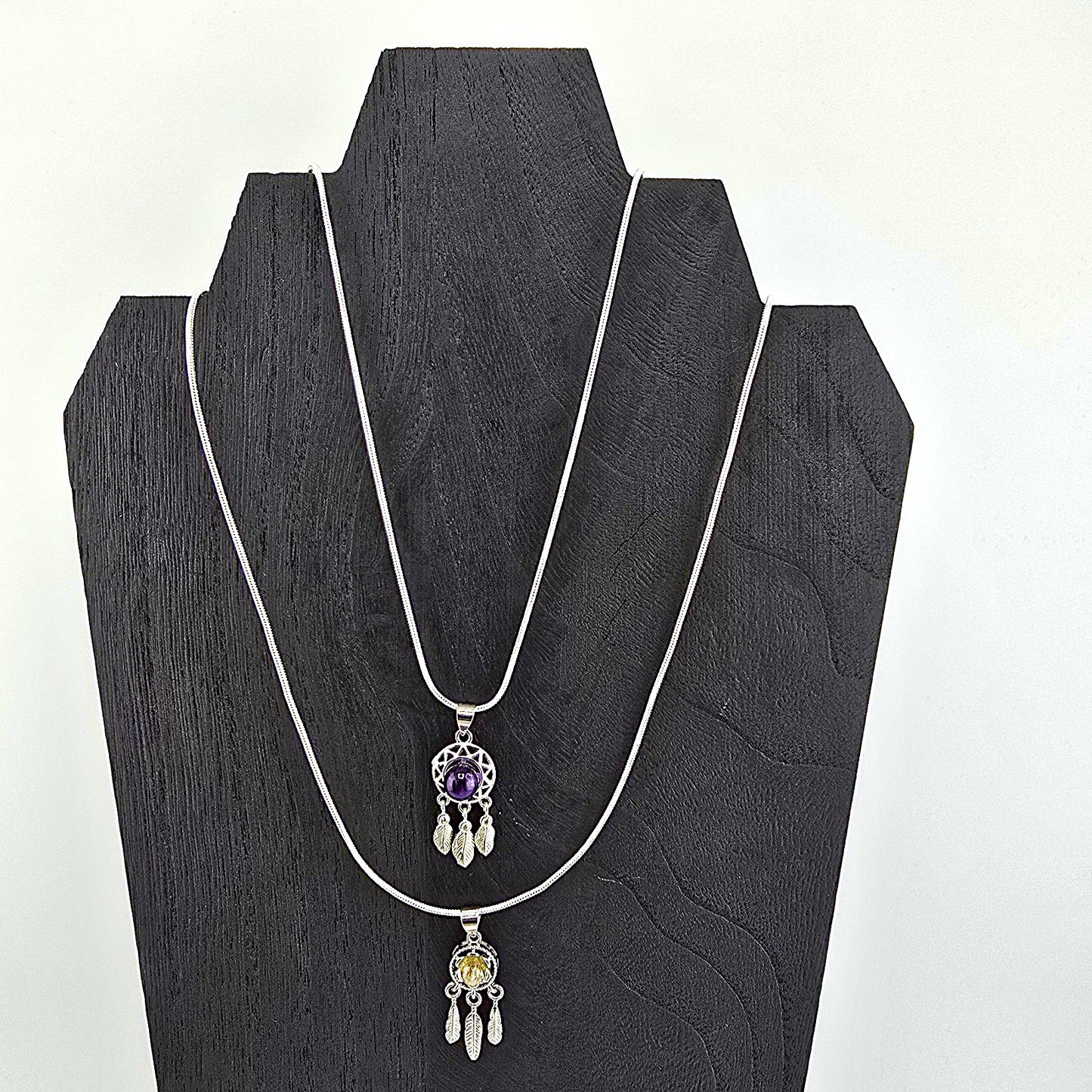 Glimmering PART 1 - Crystal NECKLACE & PENDANT (Silver / Yellow Metal) – Item AZ