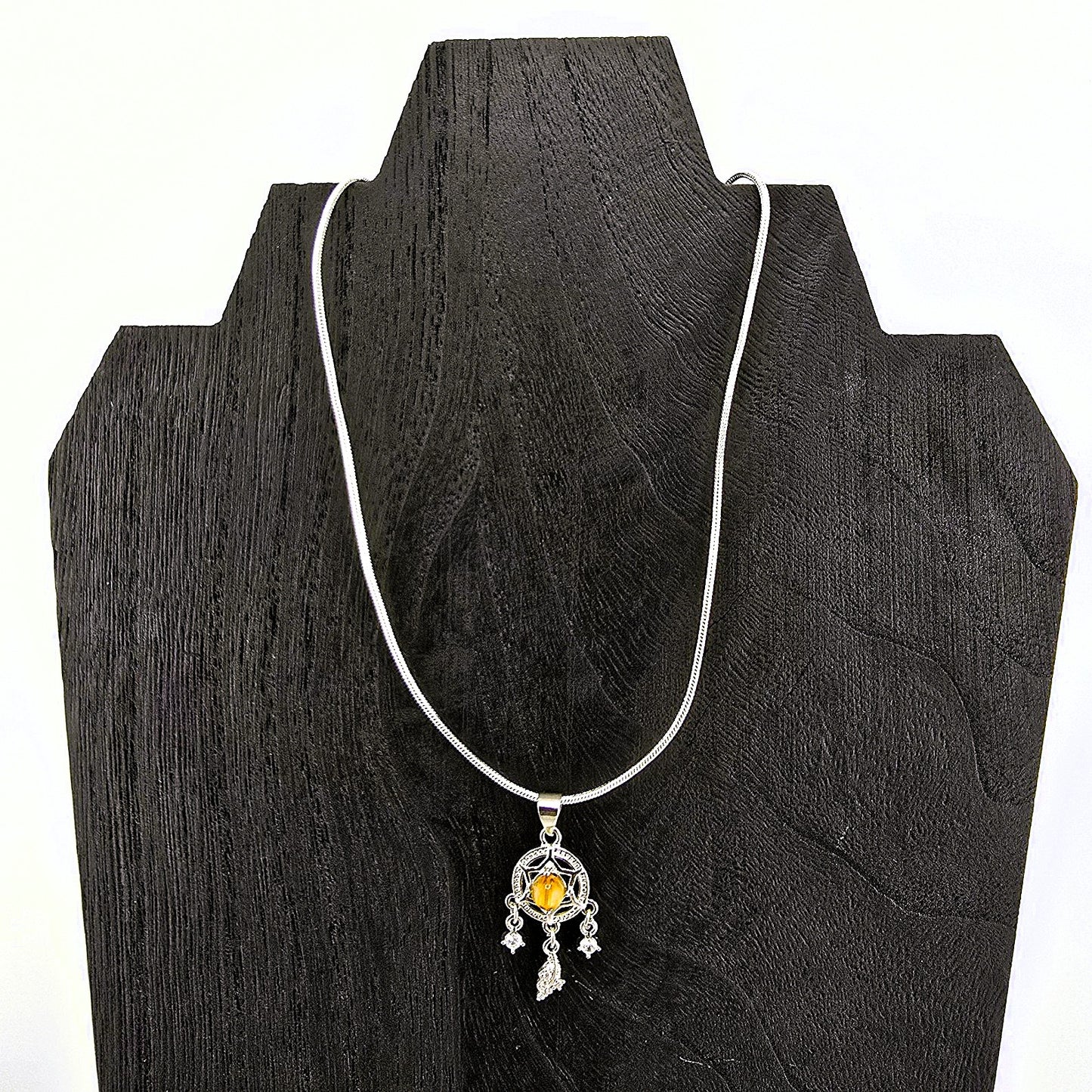 Glimmering PART 1 - Crystal NECKLACE & PENDANT (Silver / Yellow Metal) – Item AZ