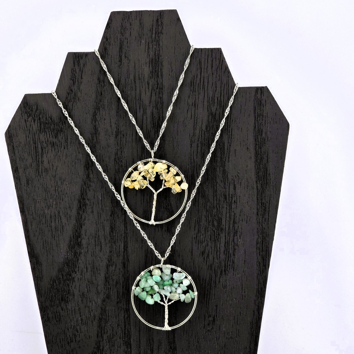 Glimmering PART 1 - Crystal NECKLACE & PENDANT (Silver / Yellow Metal) – Item AZ