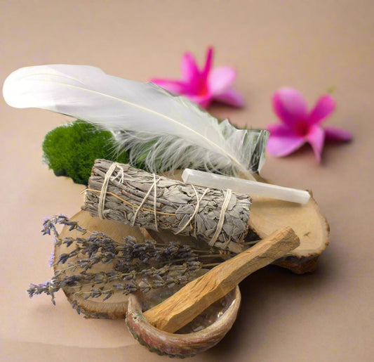 Wrought Veil Smoke – SAGE BUNDLE – Protection & Peace, Spiritual Cleansing & Clarity Ritual Bundle - Item Q
