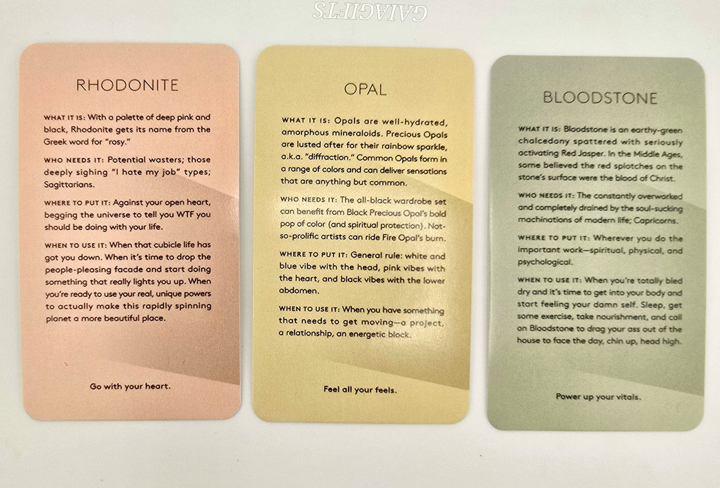 Advance in Crystals with CRYSTAL CARDS – The Stone Deck - Item C
